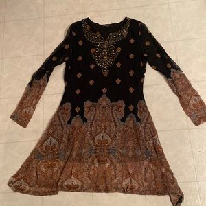 Calesas embellished dress. Size medium.